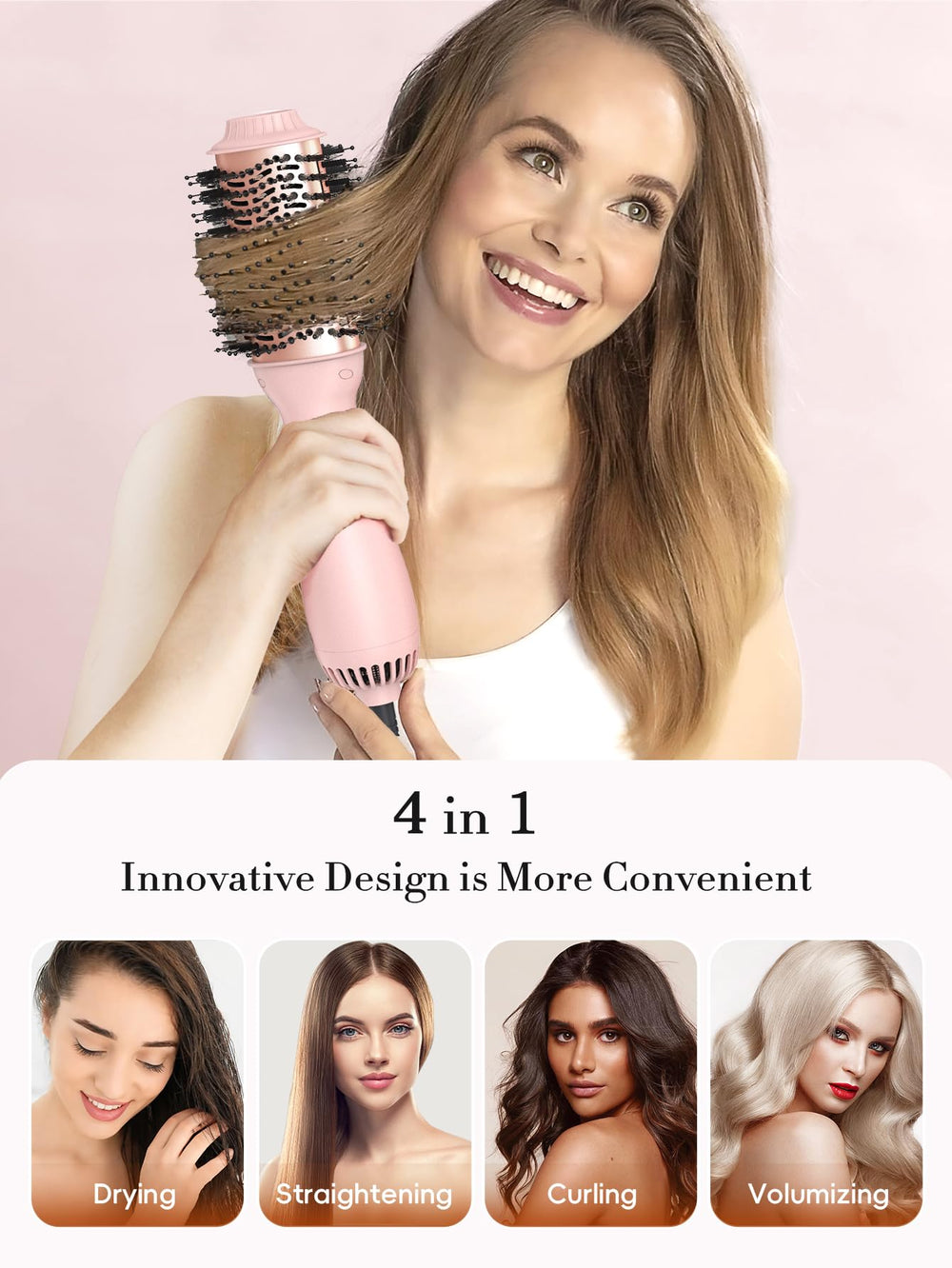 LANDOT ion technology reduces frizz for shinier, healthier-looking hair.
