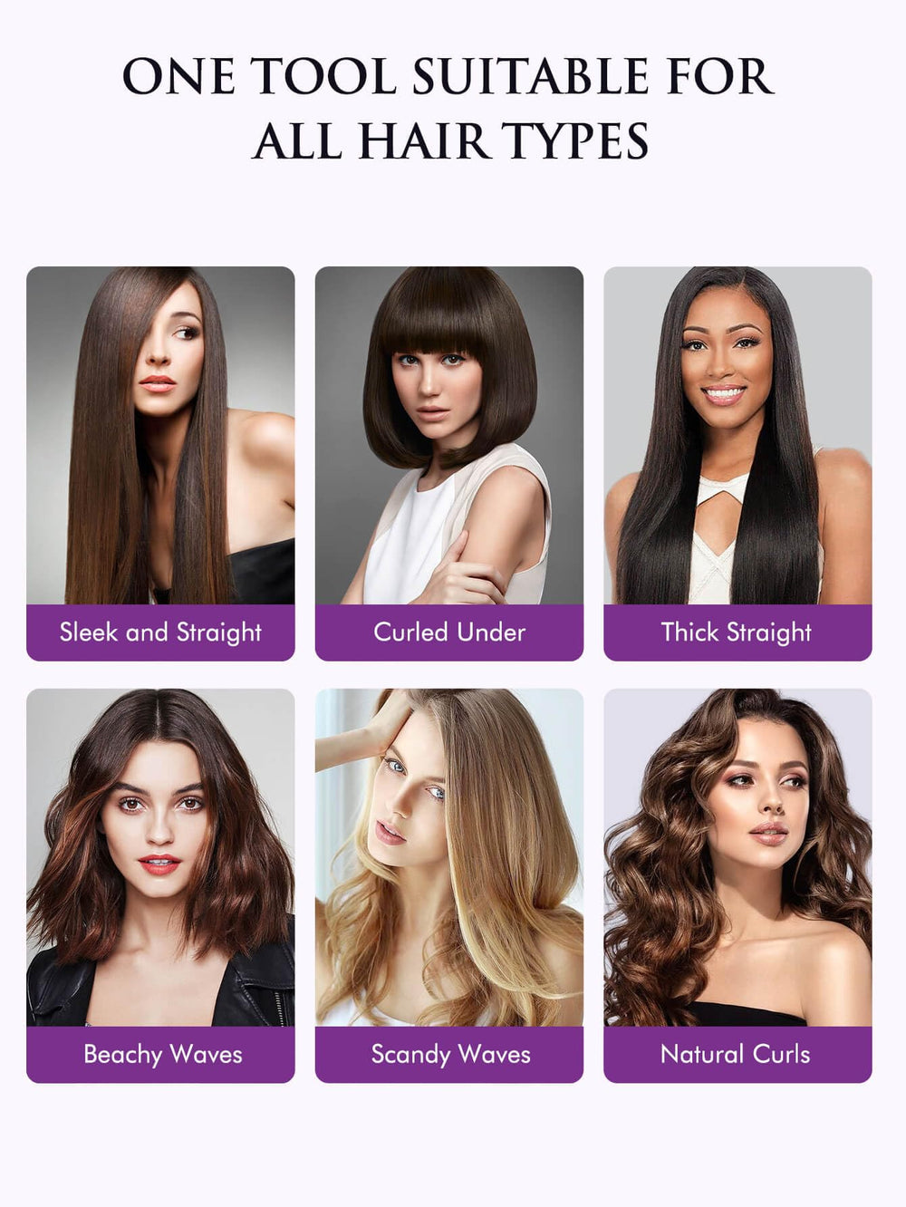 LANDOT Wide Flat Iron travel kit includes pouch and plate lock