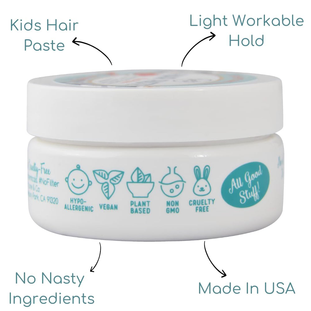 LANE & CO Hair Paste travel-size tub; ideal for on-the-go touch-ups.