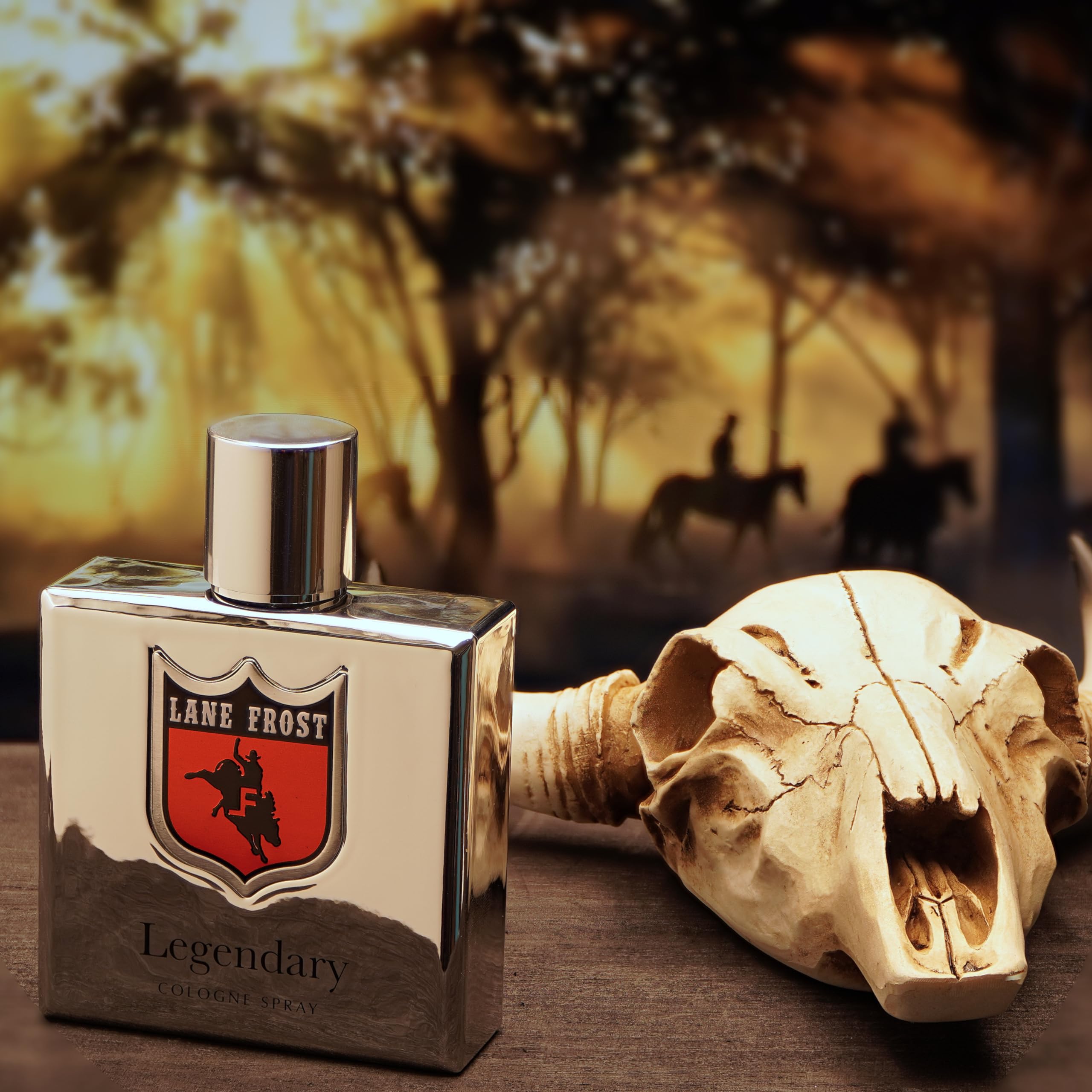 Lane Frost Legendary Chrome premium packaging ideal for gifting or personal luxury.