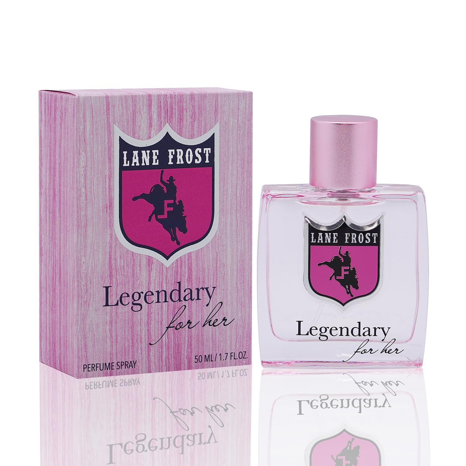 Lane Frost Legendary For Her bottle closeup for everyday confidence and refined style.