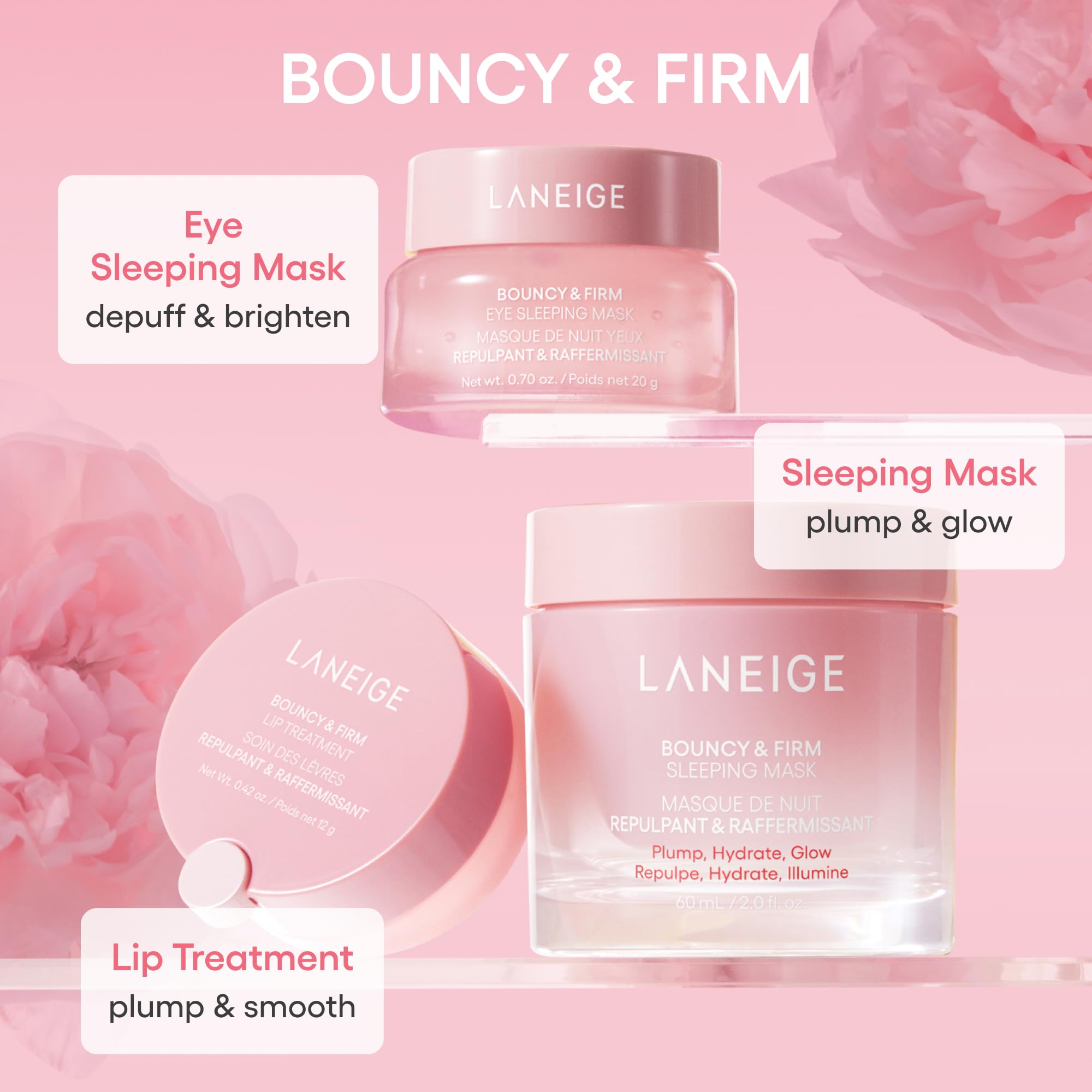 LANEIGE on bedside table as nighttime treatment for deep lip hydration
