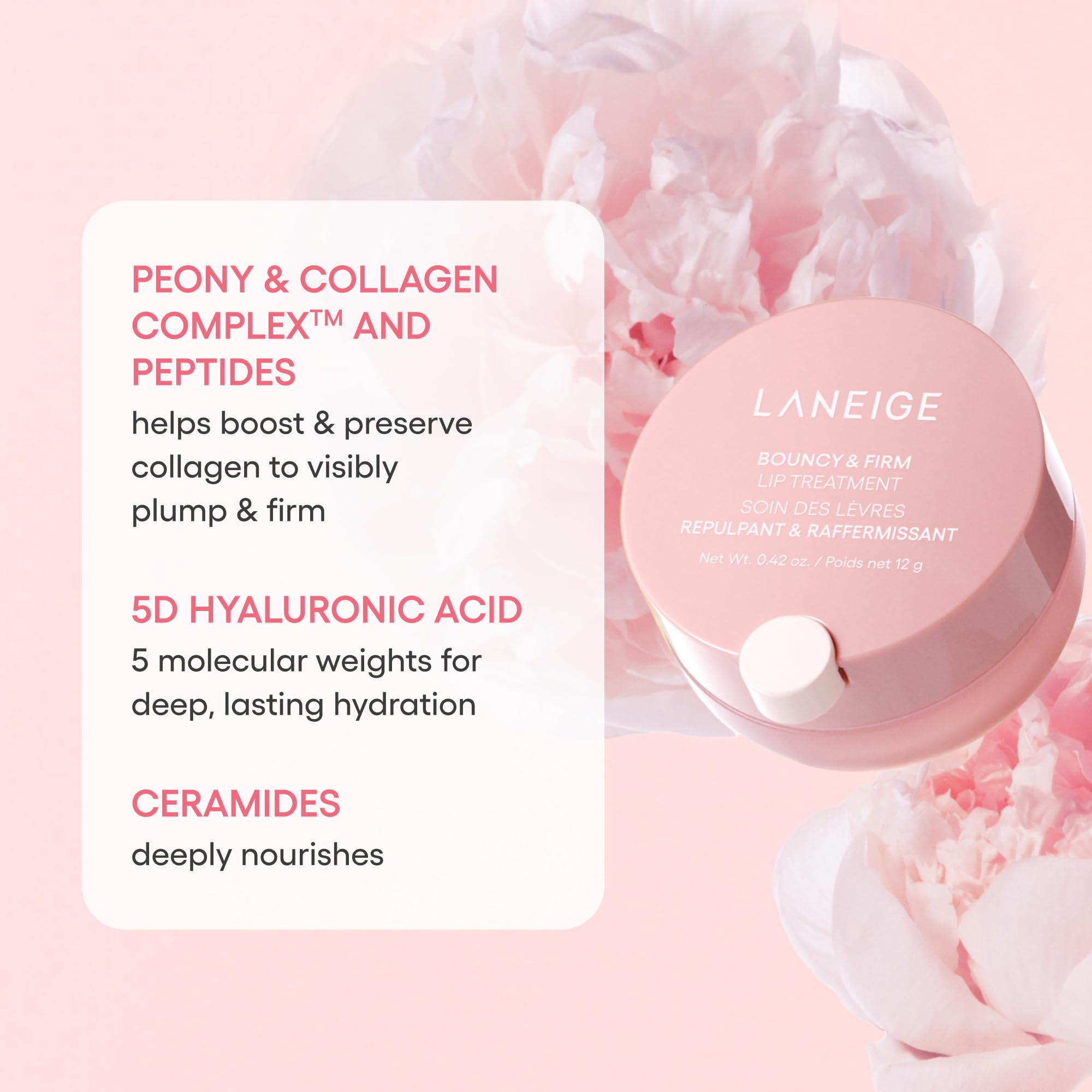 LANEIGE label close-up showing active ingredients and formula transparency