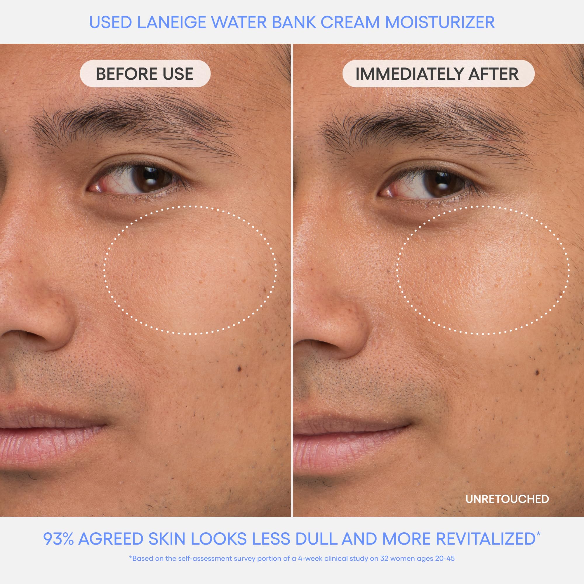 LANEIGE ingredient visual featuring Blue HA for long-lasting hydration