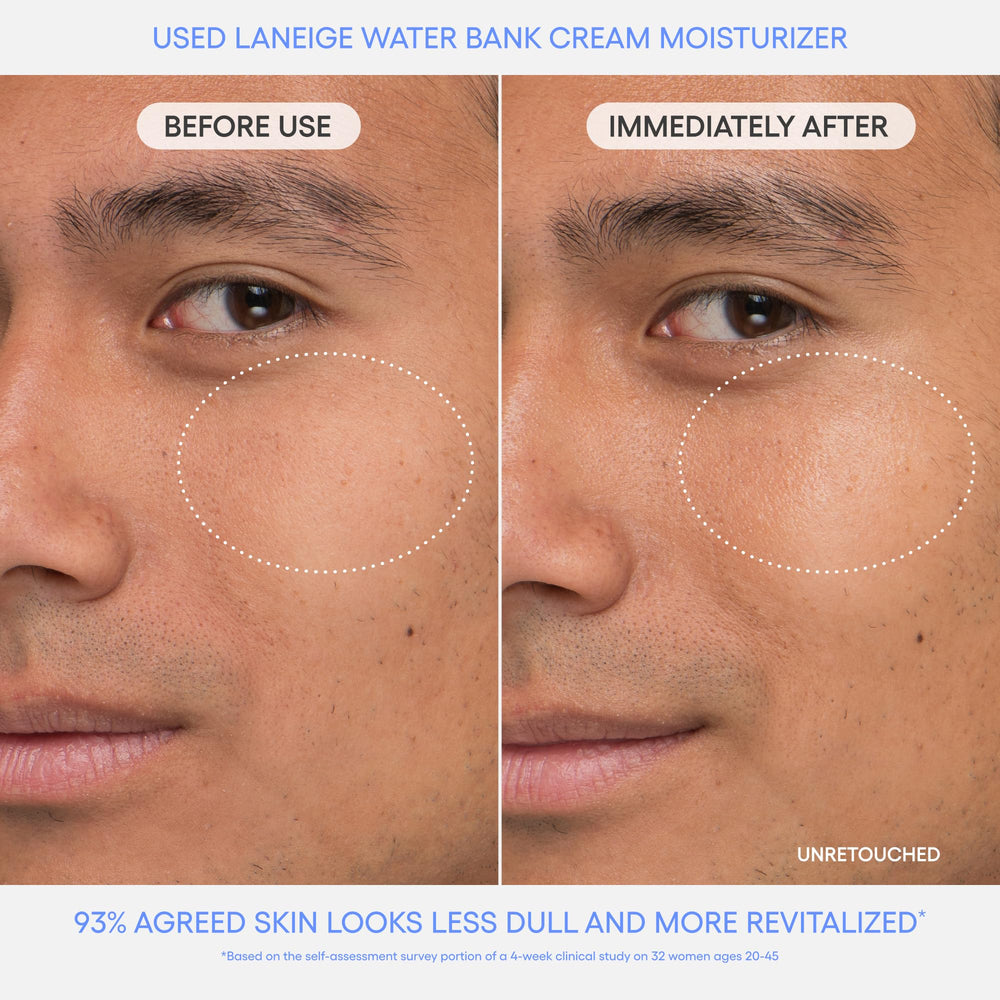 LANEIGE ingredient visual featuring Blue HA for long-lasting hydration