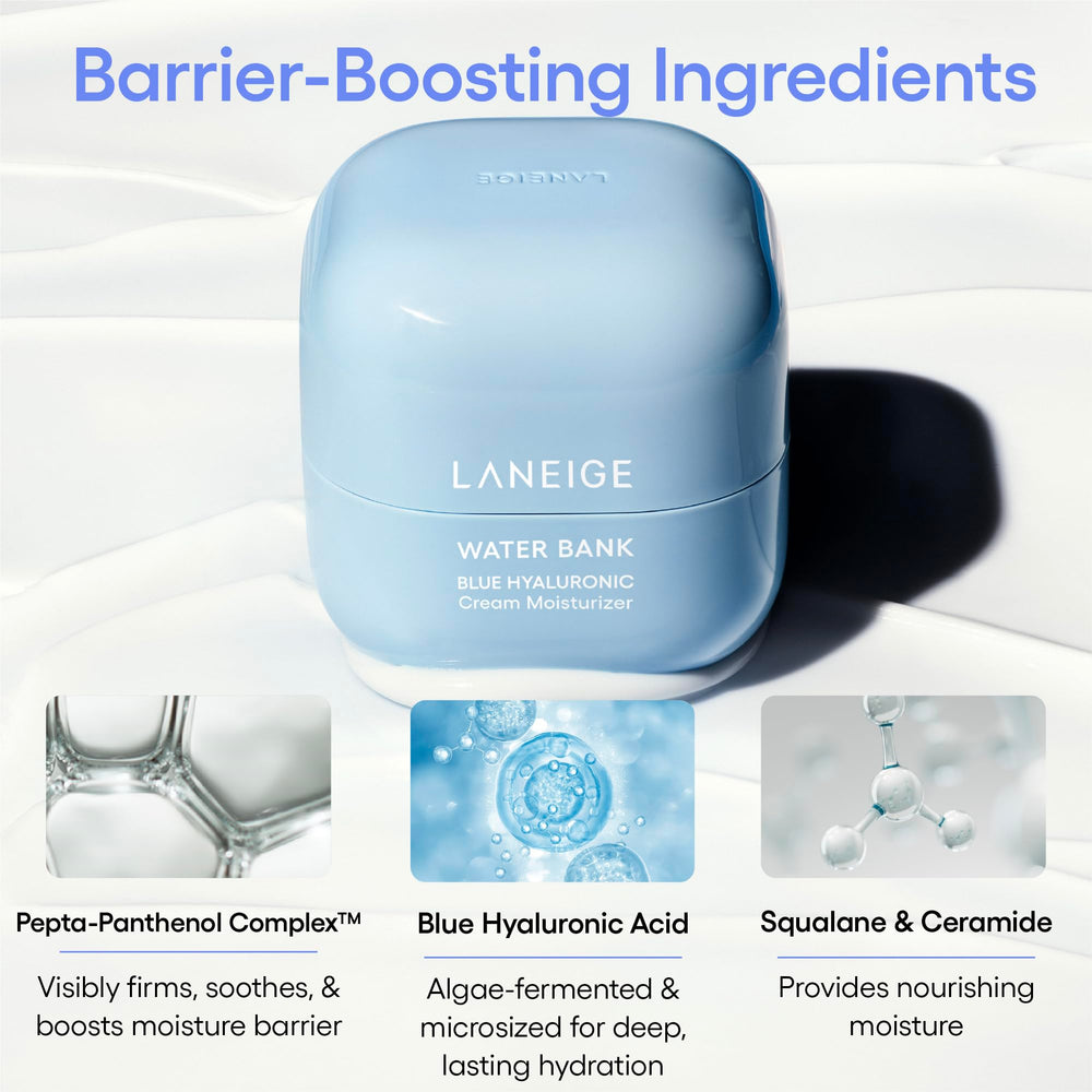 LANEIGE Cream Skin texture close-up illustrating soothing, lightweight hydration
