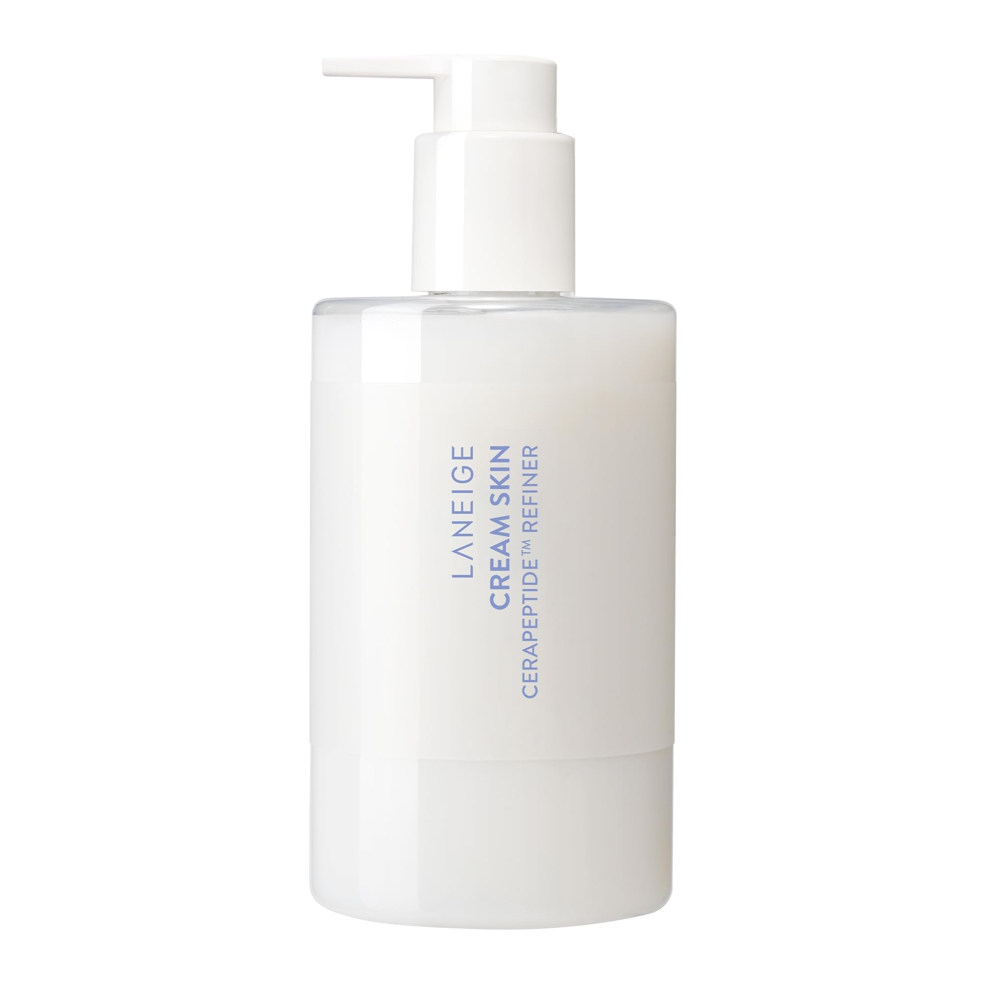 LANEIGE front packaging jumbo bottle showing refillable benefit