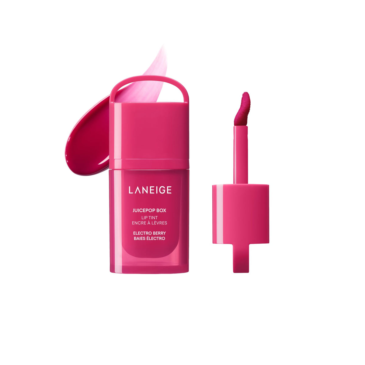 LANEIGE Electro Berry front packaging showing vibrant berry shade and glossy finish
