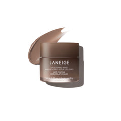 LANEIGE front packaging showing Hot Cocoa jar and benefits