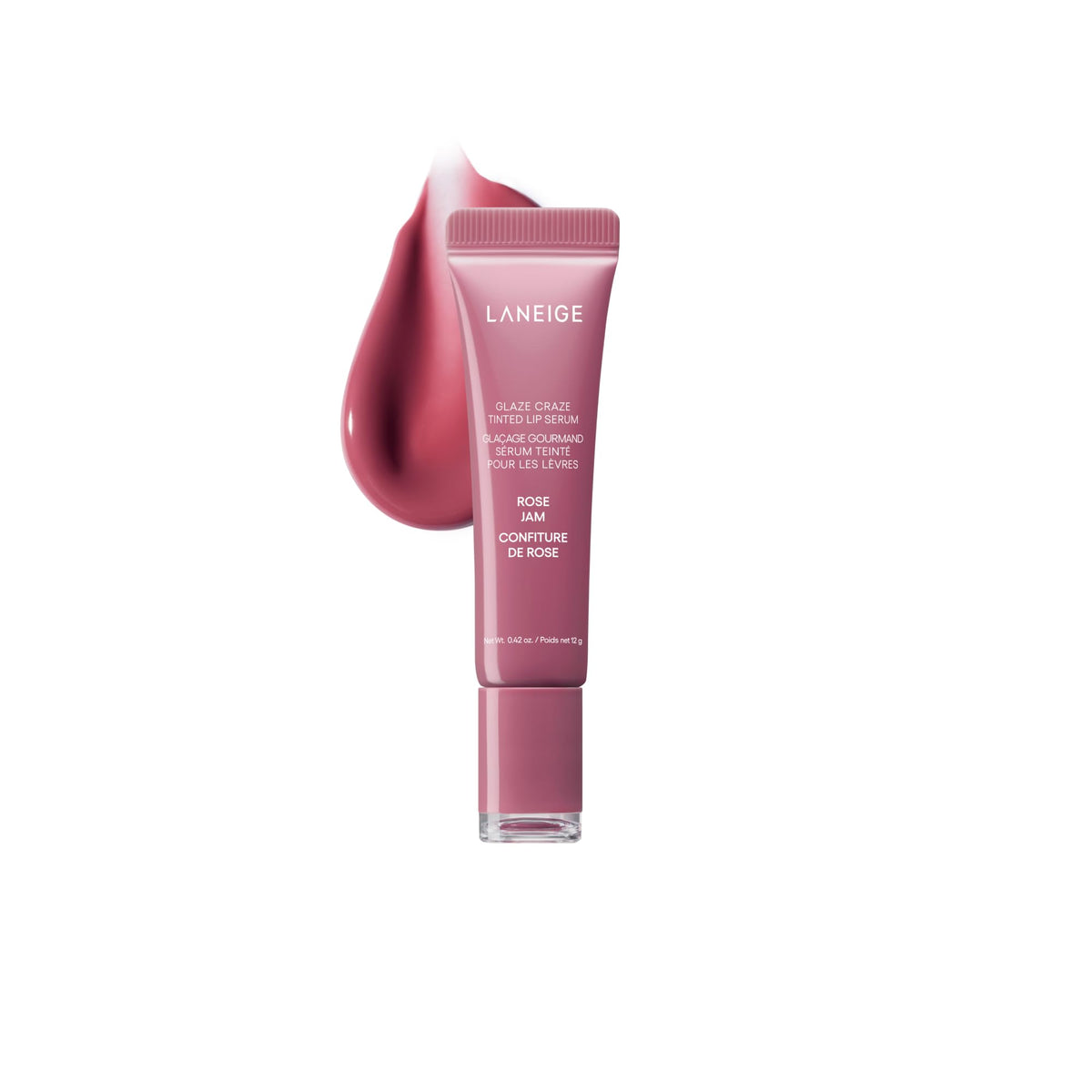 LANEIGE front packaging showing glossy tinted lip serum, highlights limited-edition shade