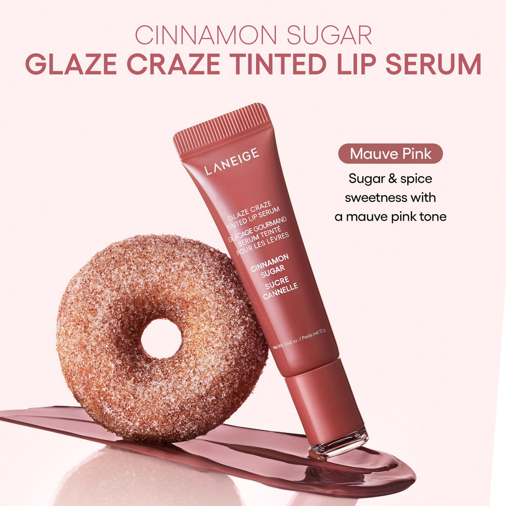 LANEIGE Strawberry Sprinkles applied on lips for cool-pink brighten and sheer shine