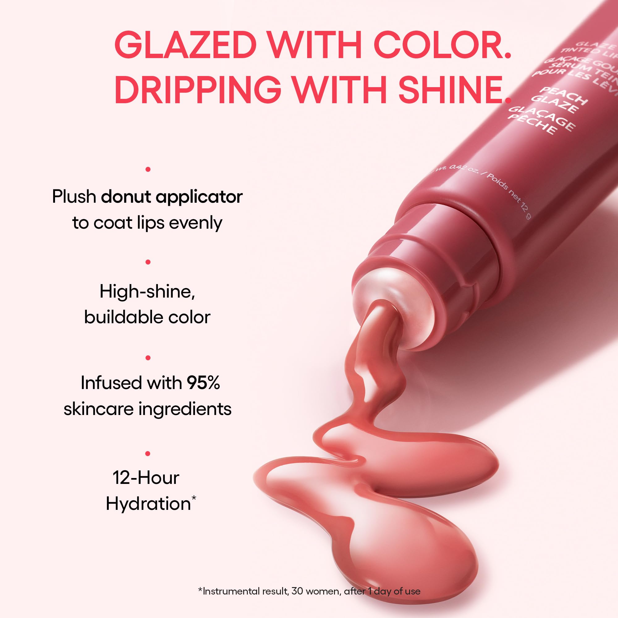 LANEIGE swatches on skin showing Raspberry Jam shades and buildable color payoff