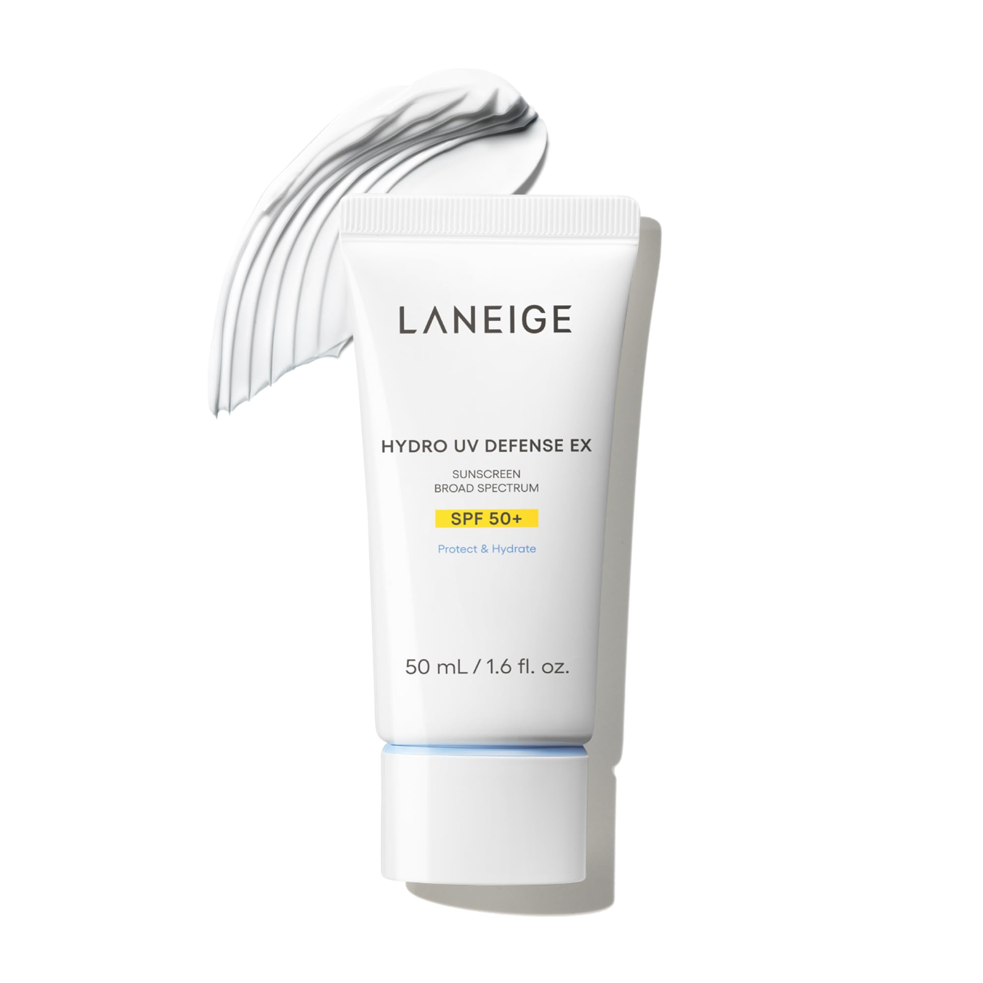 LANEIGE front packaging showing SPF 50+ protection and lightweight benefit