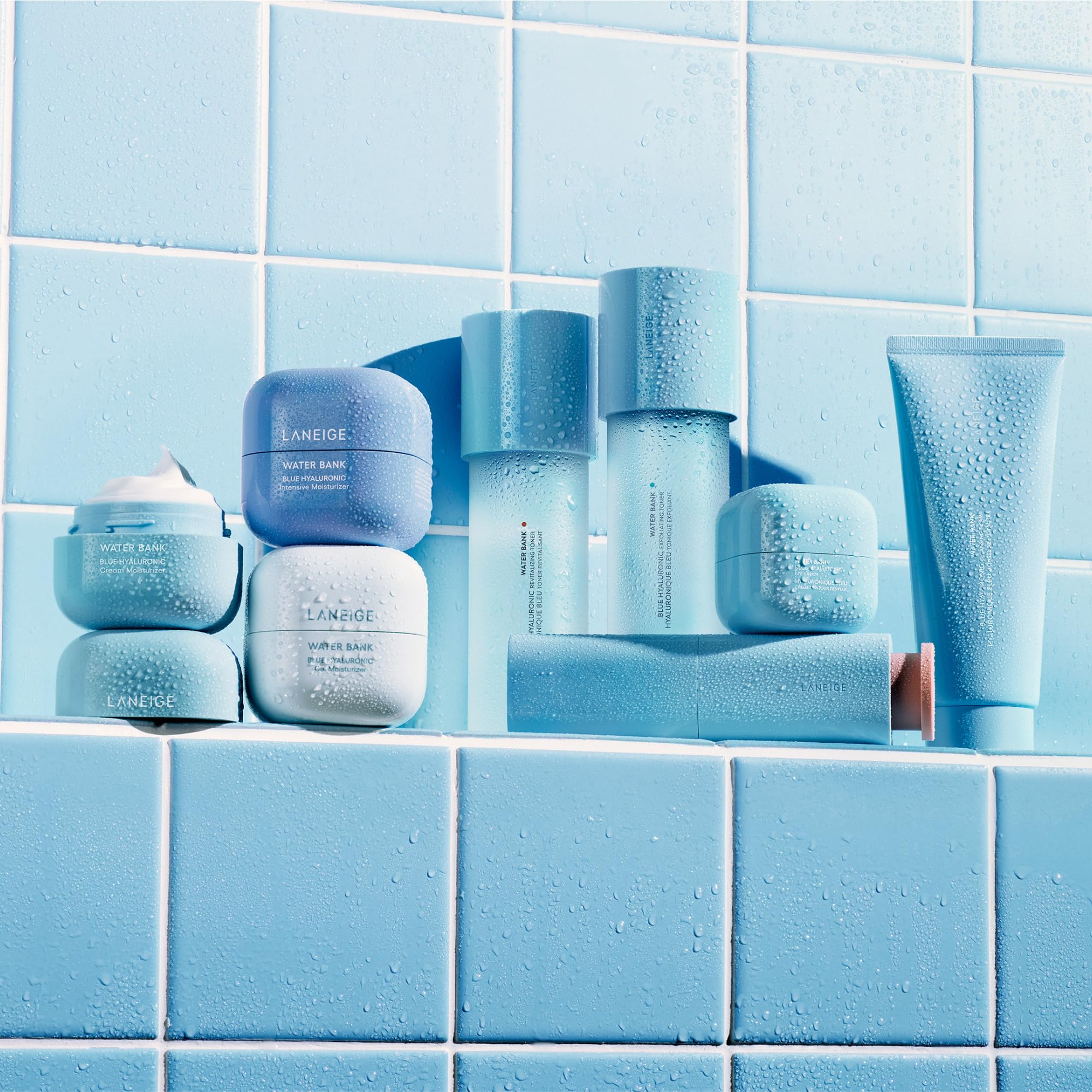 LANEIGE blue algae ingredient visual highlighting fermented hyaluronic hydration