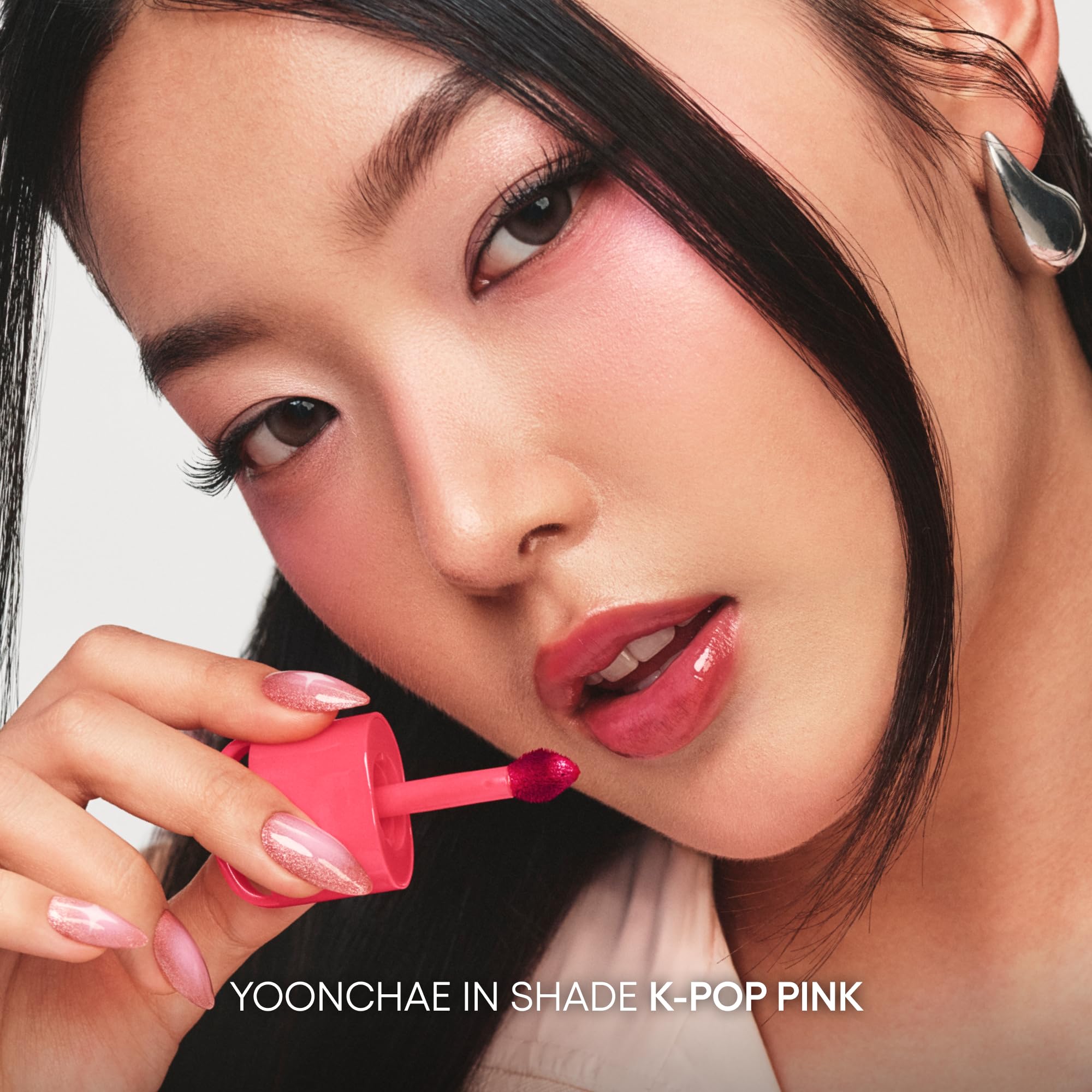 LANEIGE lifestyle shot outdoors wearing K-POP PINK for vibrant energy