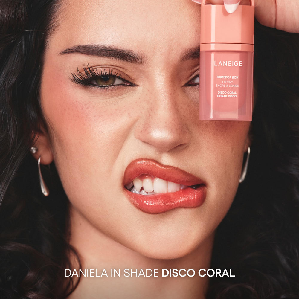LANEIGE ingredient visual showing peptides and ceramides for hydrated lips benefit