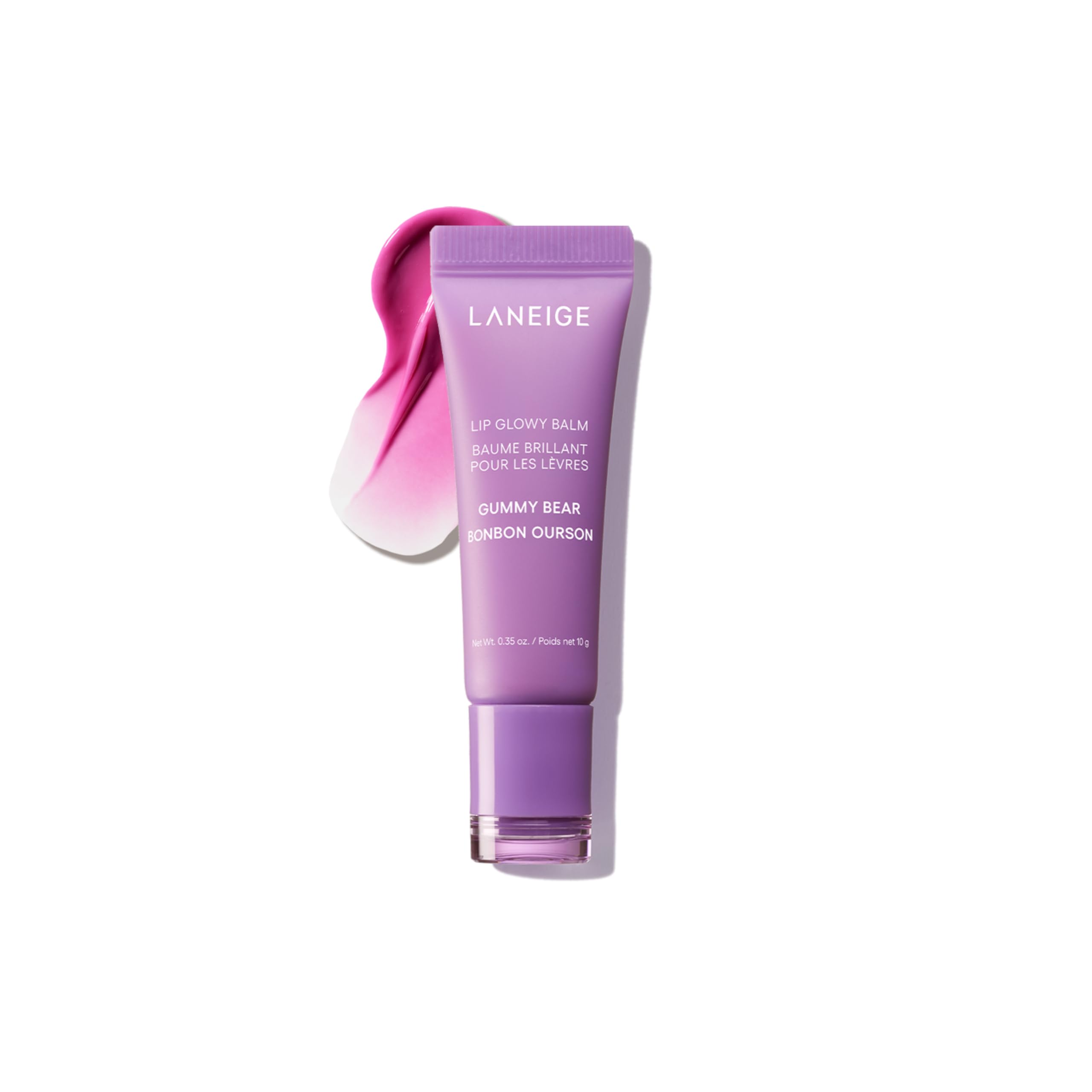 LANEIGE front packaging showing glossy tinted balm and shade name
