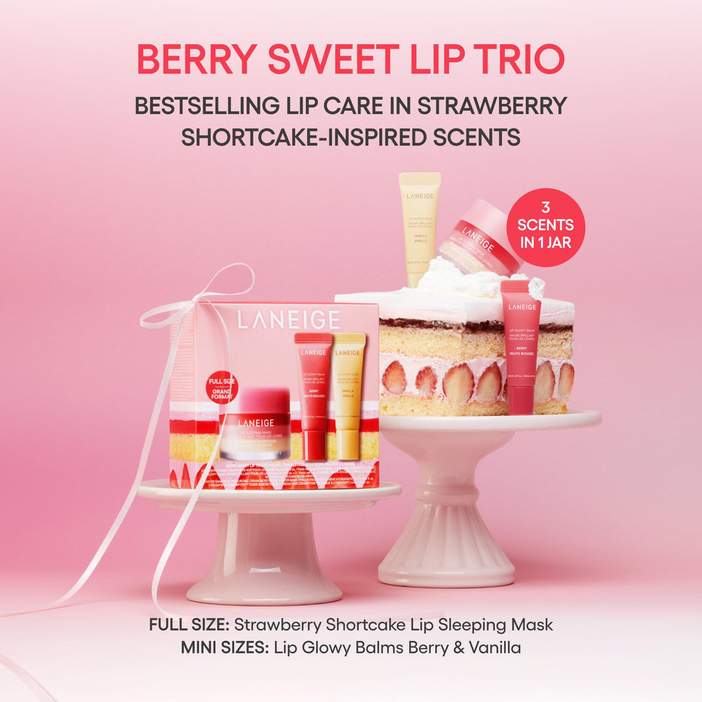 LANEIGE Lip Sleeping Mask Strawberry Shortcake top view illustrating rich texture