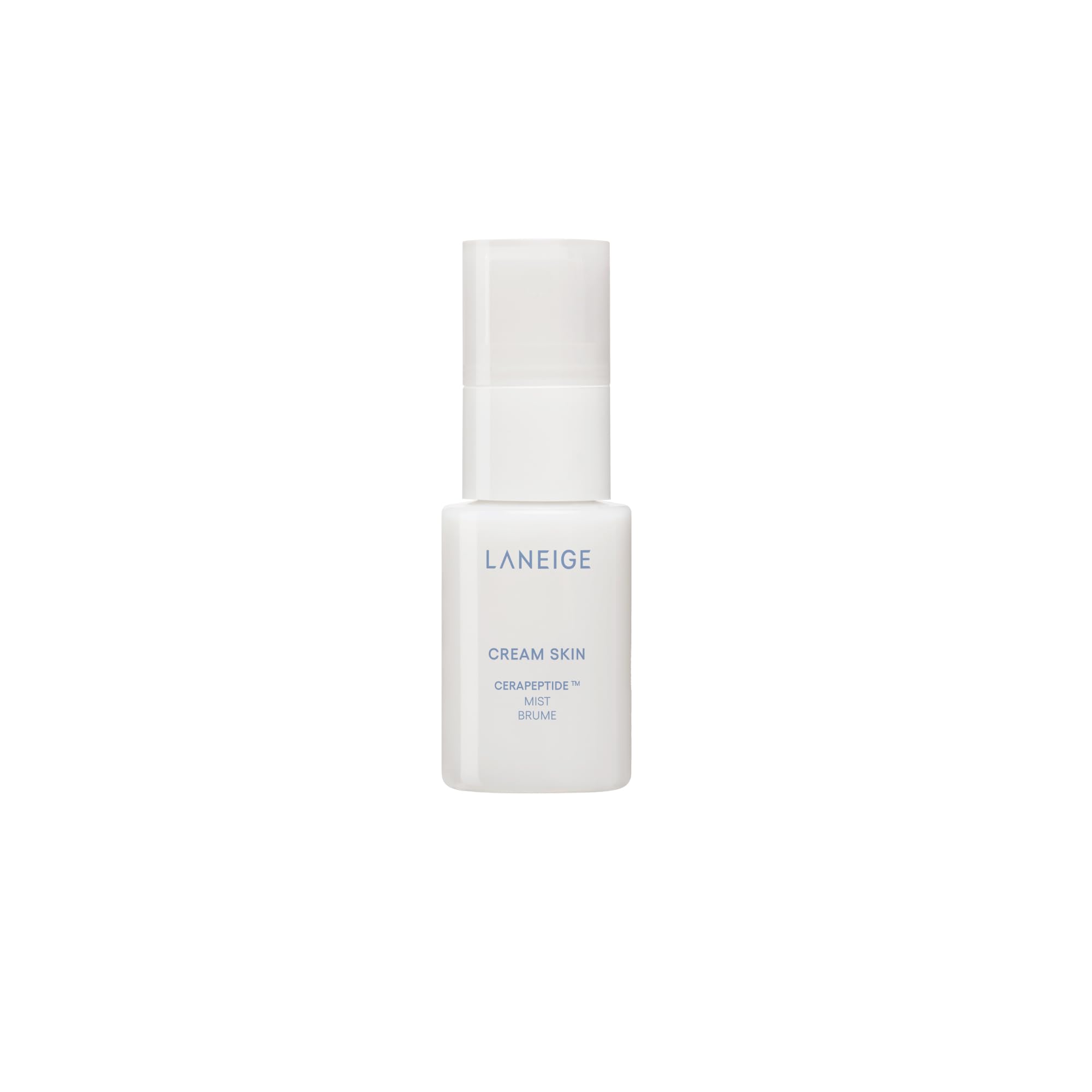 LANEIGE mini mist front packaging showing refillable travel bottle and branding for easy hydration