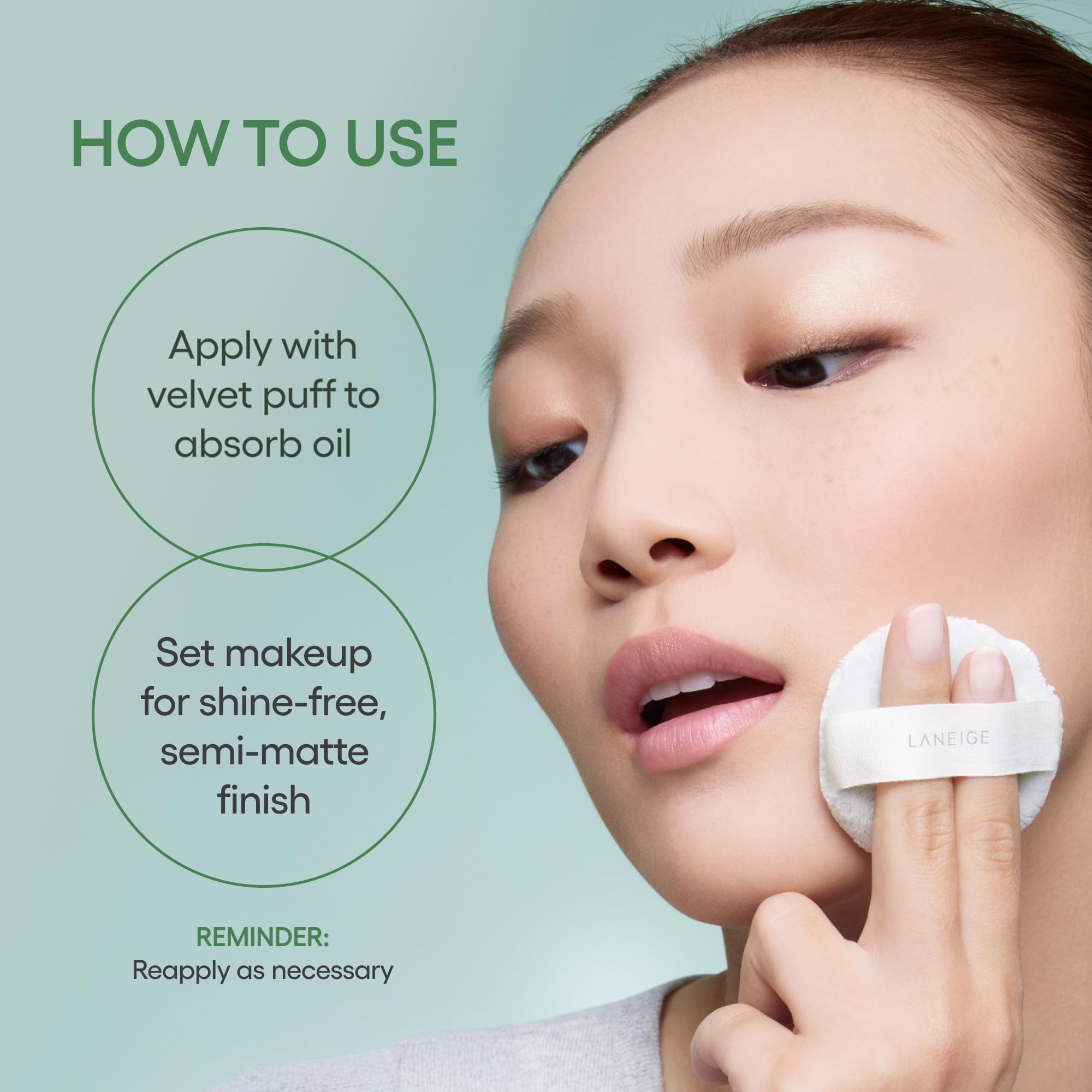 LANEIGE open compact revealing no-spill design and organized internal layout