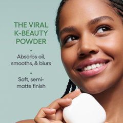 LANEIGE velvet puff up-close highlighting soft applicator for even application