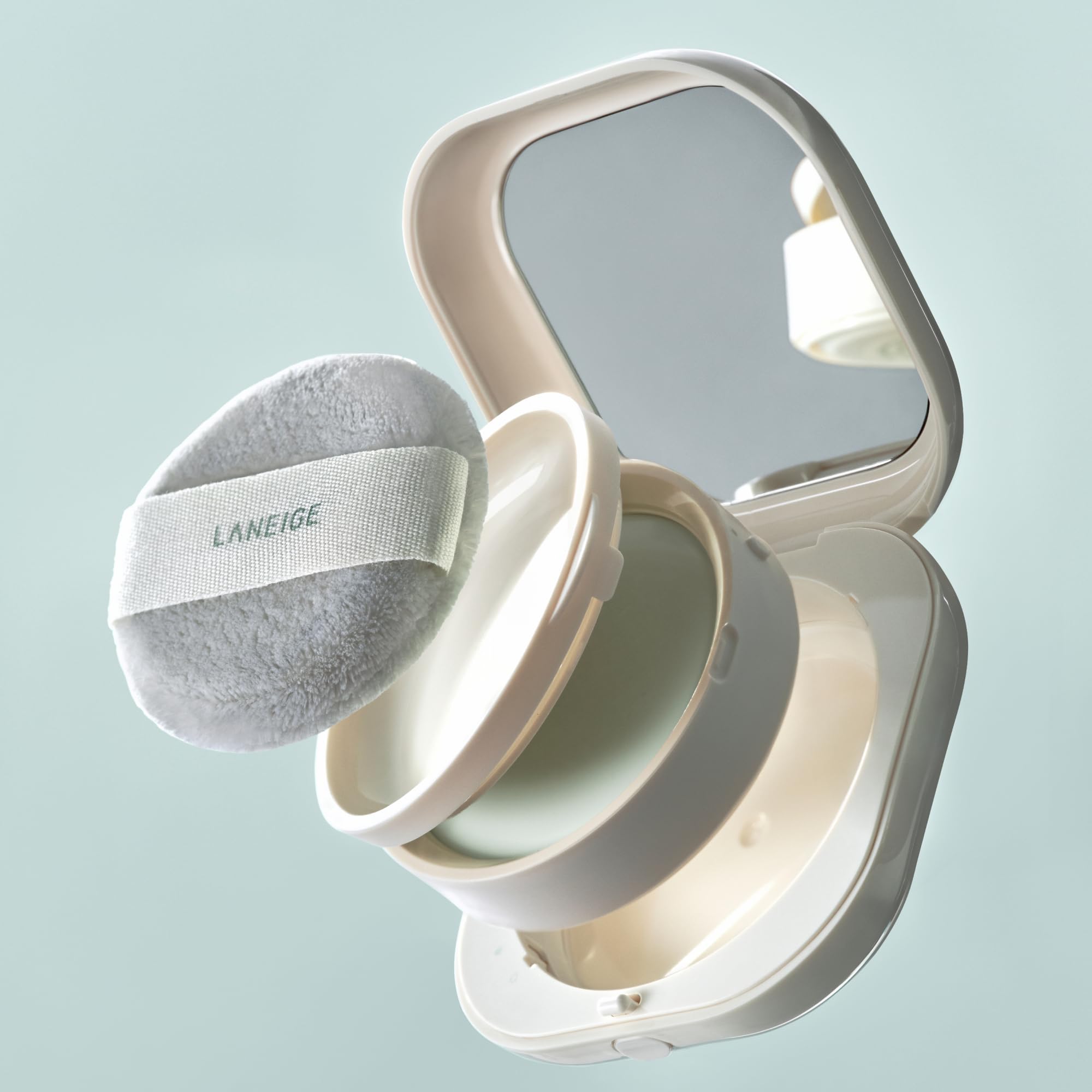 LANEIGE held in hand to show refill size and real-world scale