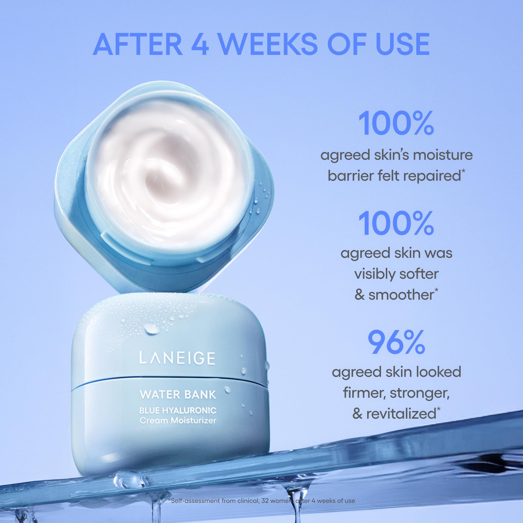 LANEIGE pouch interior with jar and accessories for organized travel convenience benefit