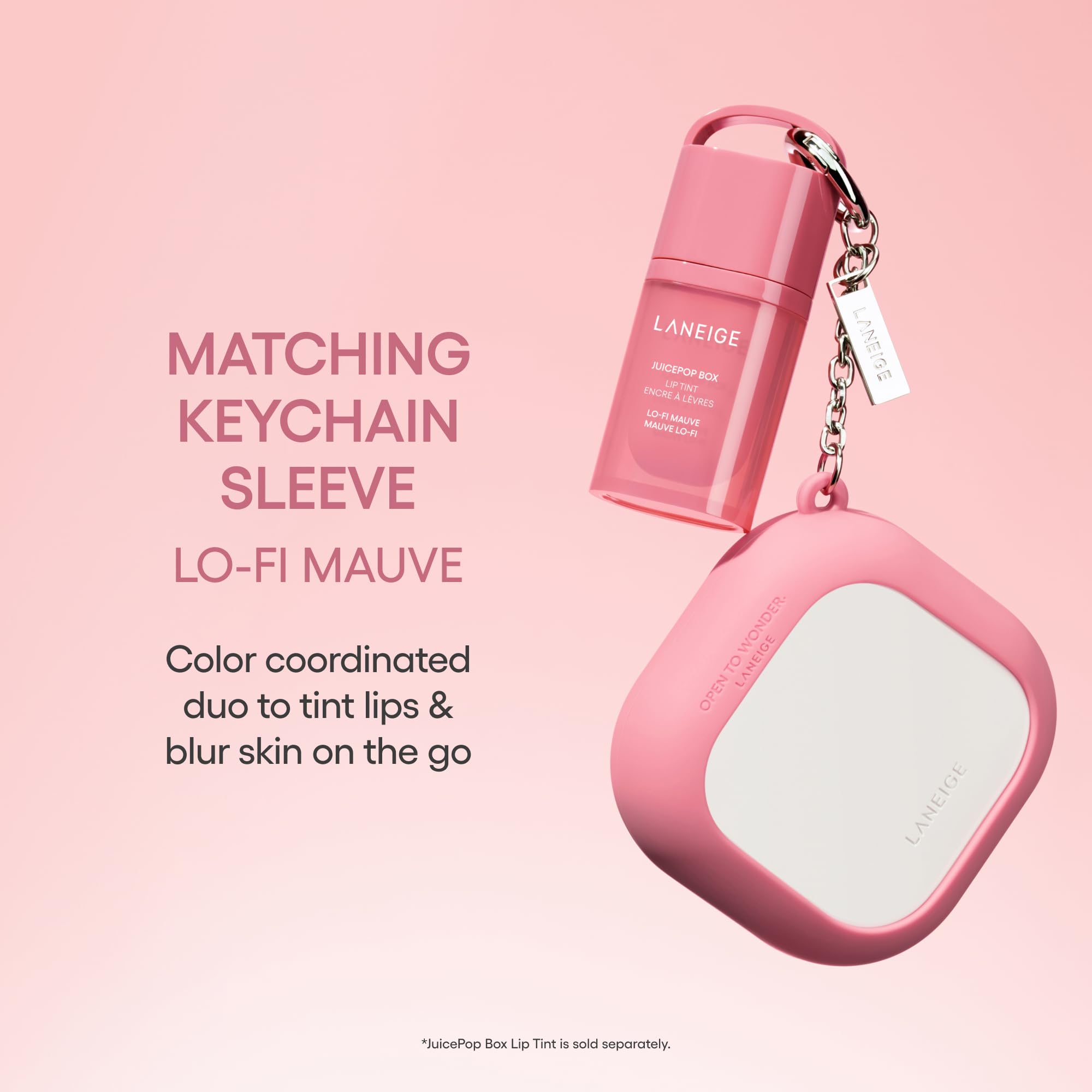 LANEIGE powder texture close‑up; ultra‑fine particles blur pores