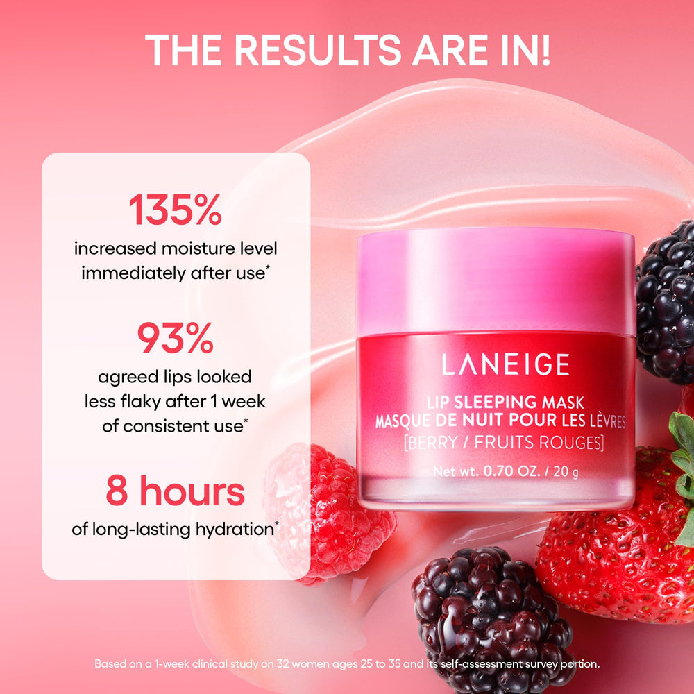LANEIGE evening skincare routine on nightstand showing restful hydration ritual