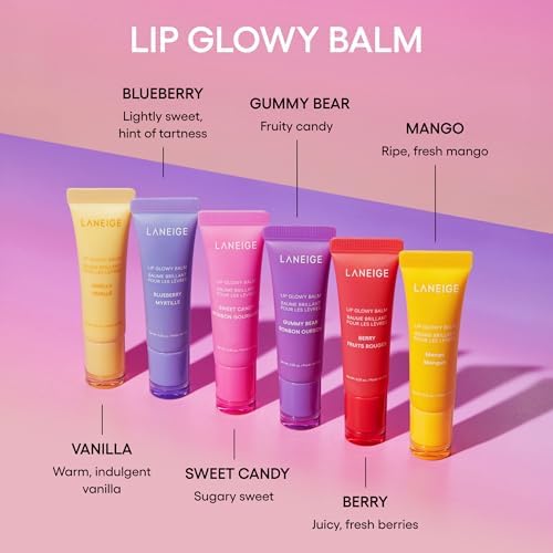 LANEIGE close-up of balm texture showing lightweight shine and smooth finish