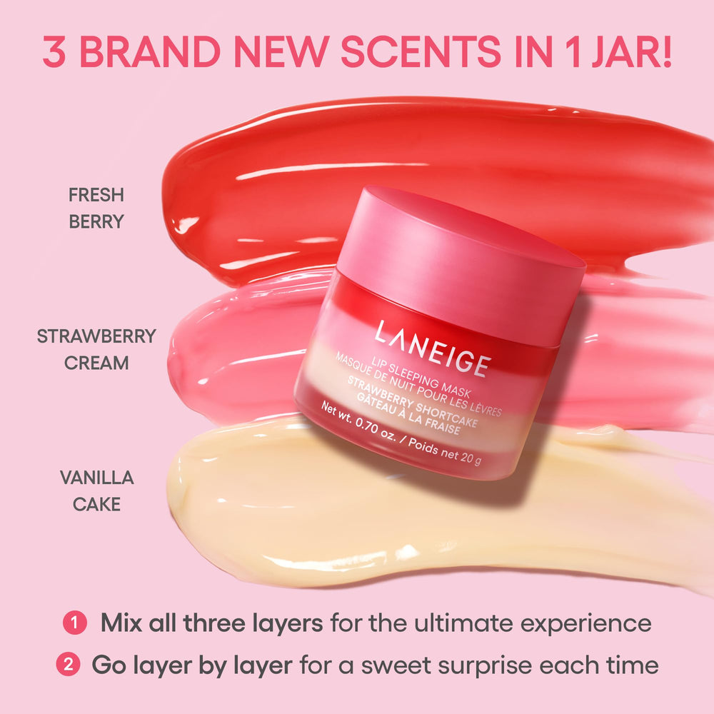 LANEIGE jar on vanity lifestyle image showing nourishing bedtime routine benefit