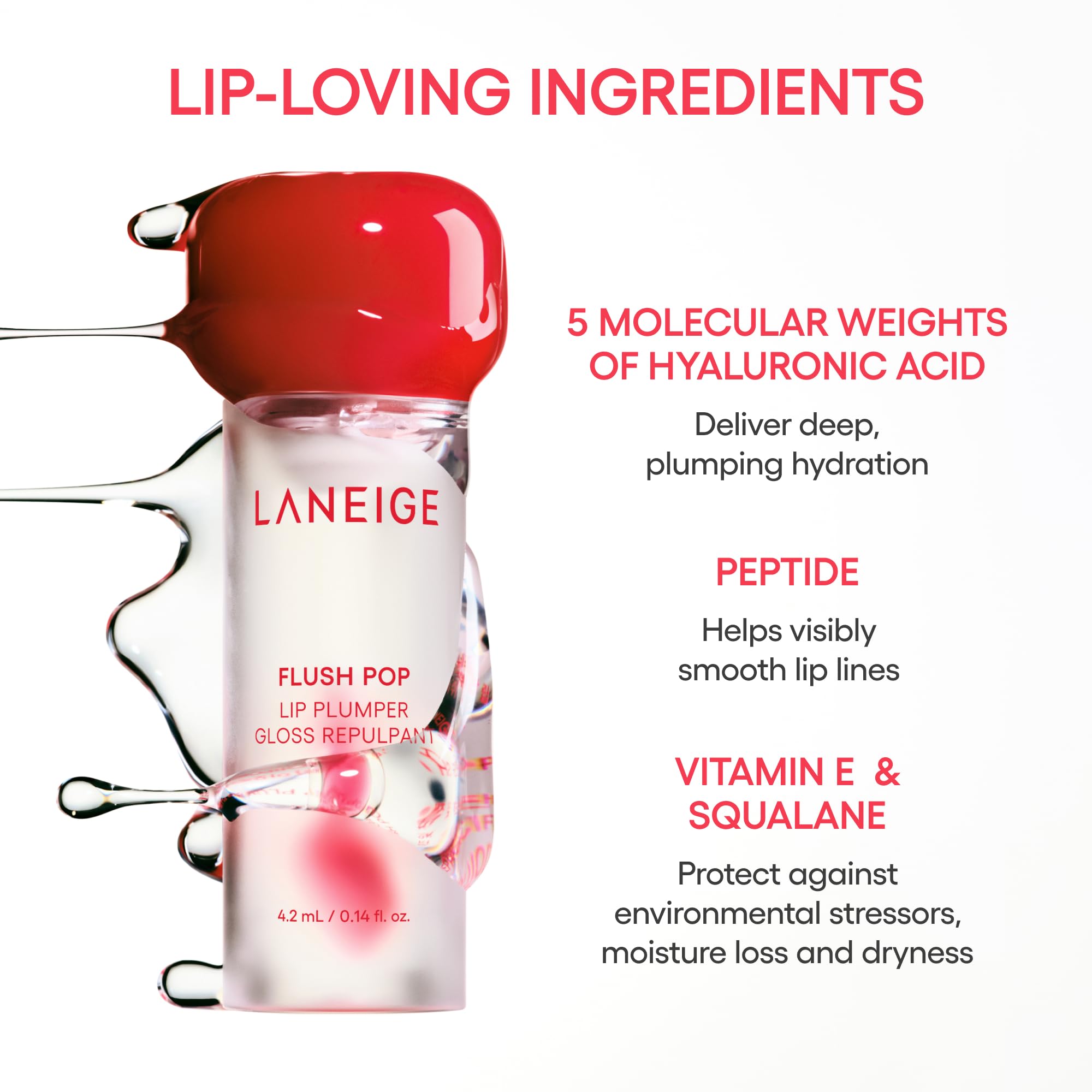 LANEIGE tube next to everyday items showing compact travel-friendly size