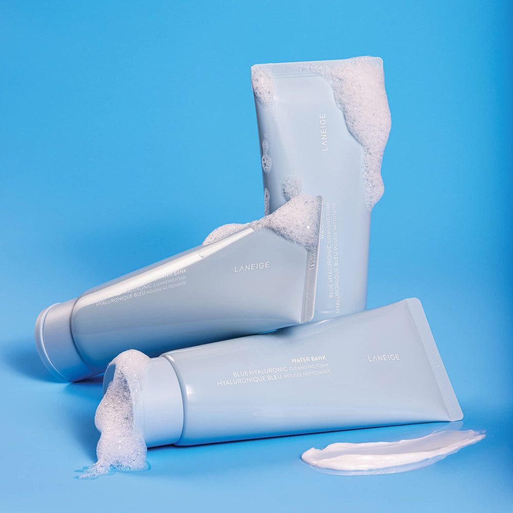 LANEIGE cleanser in hand to show size and easy application