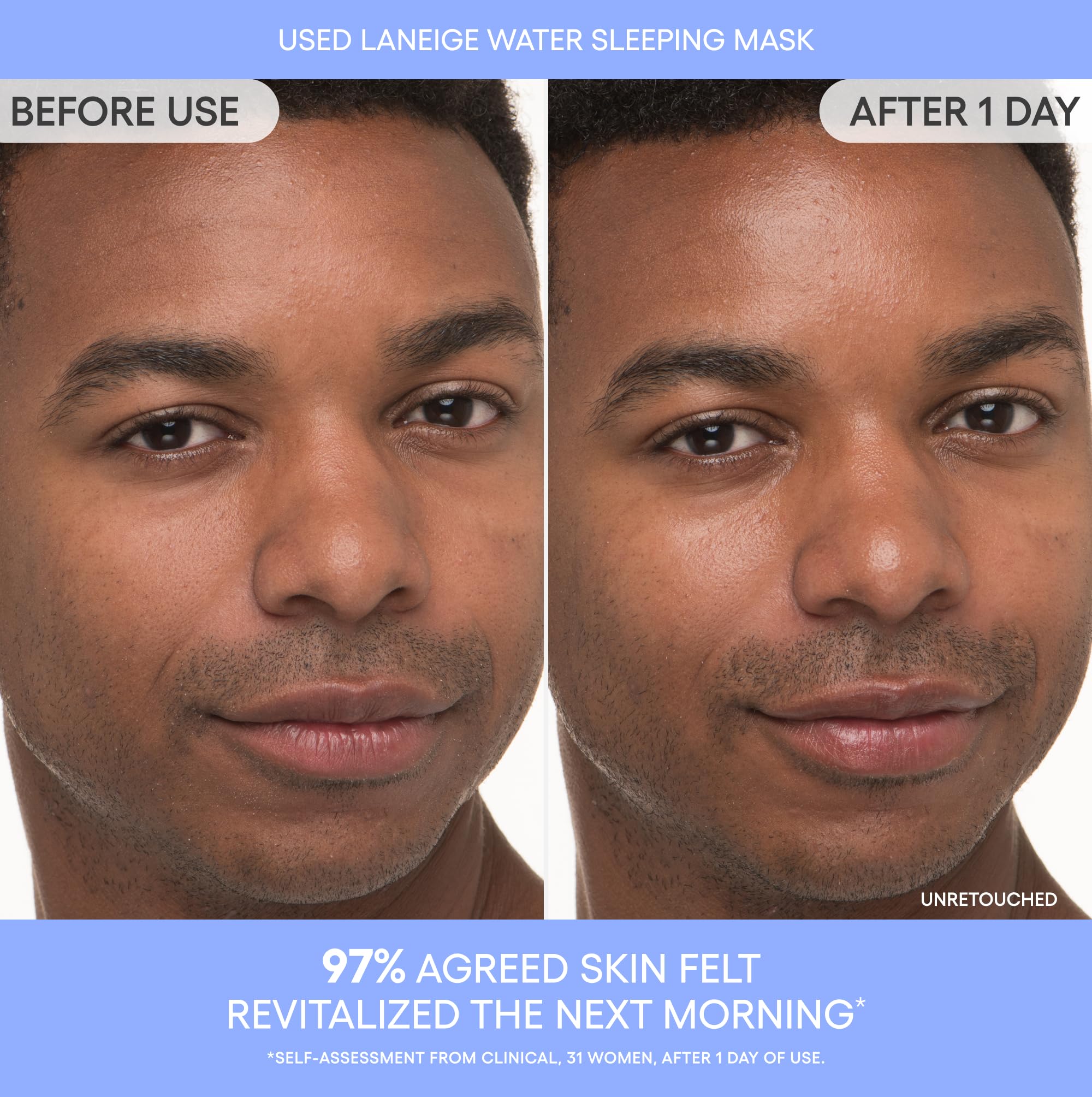 LANEIGE product with hyaluronic and niacinamide ingredients highlighting hydration benefits