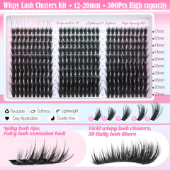 Lanflower 12-20mm lash length range image reveals versatile lengths for any occasion