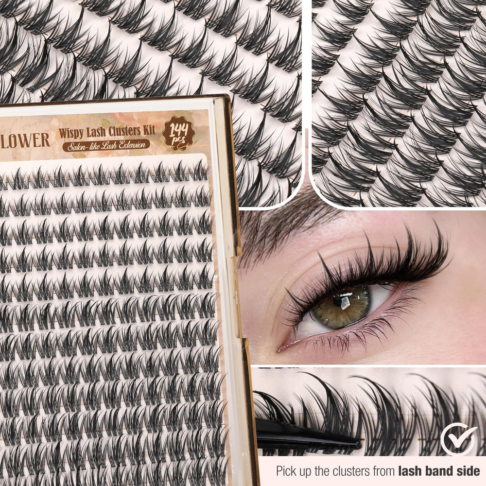Lanflower daily-wear lash extension kit supports versatile, long-lasting looks.