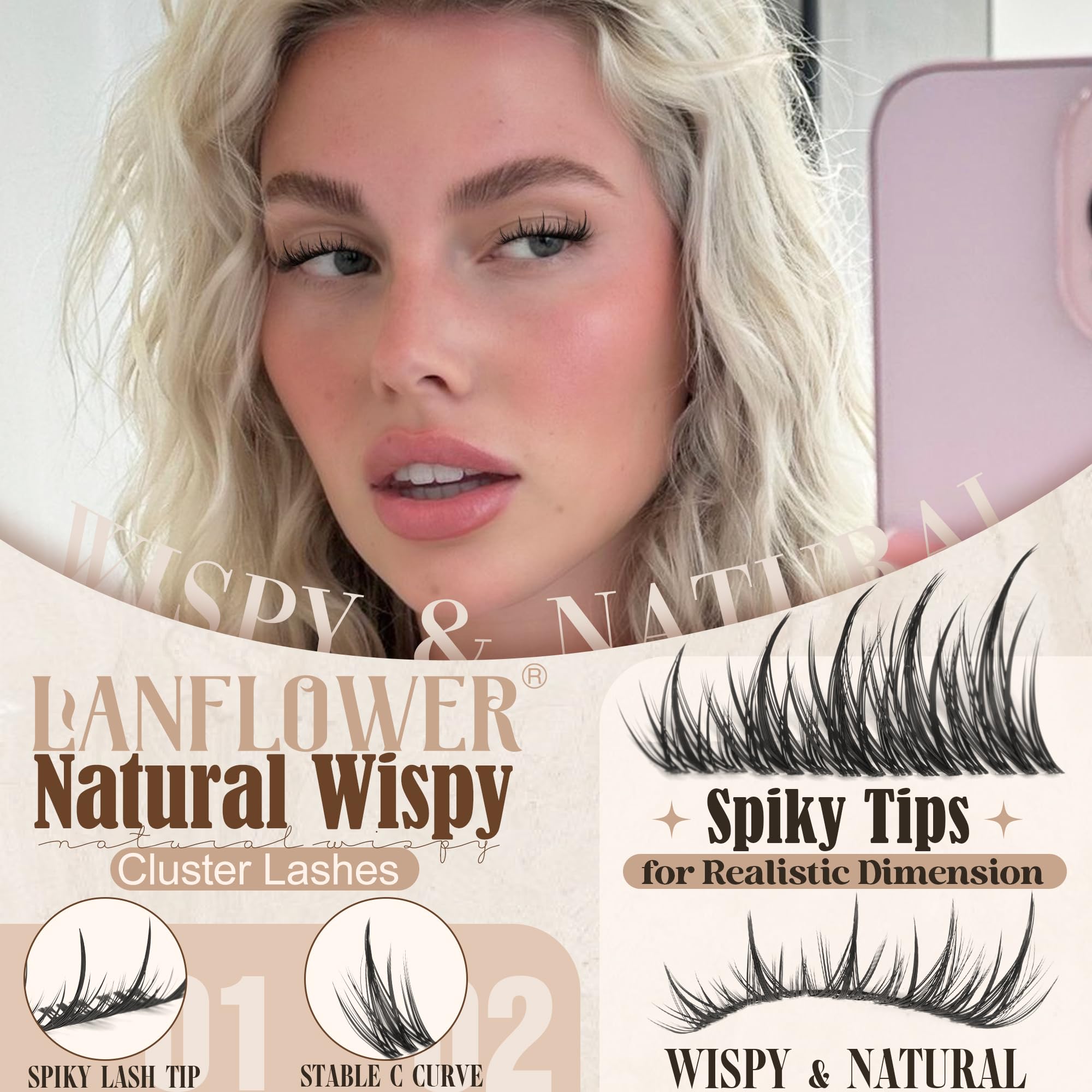 Lanflower fairy clusters allow customizable density and versatile styling.
