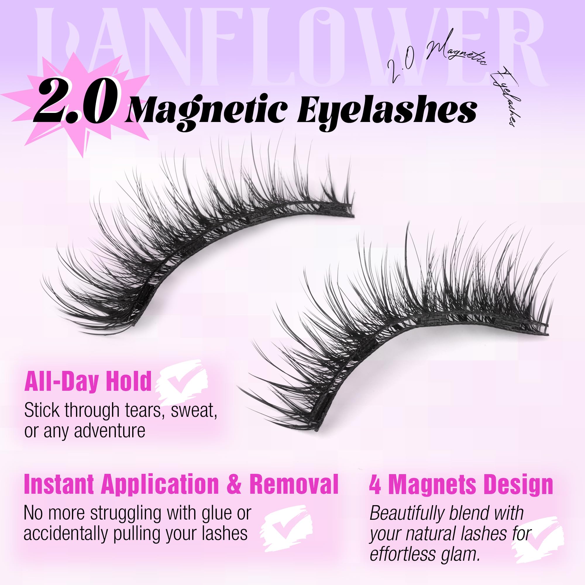 LANFLOWER applicator tool demonstrates precise, efficient lash placement