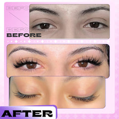 LANFLOWER magnetic eyelashes strip detail highlights natural lash lines and magnet placement