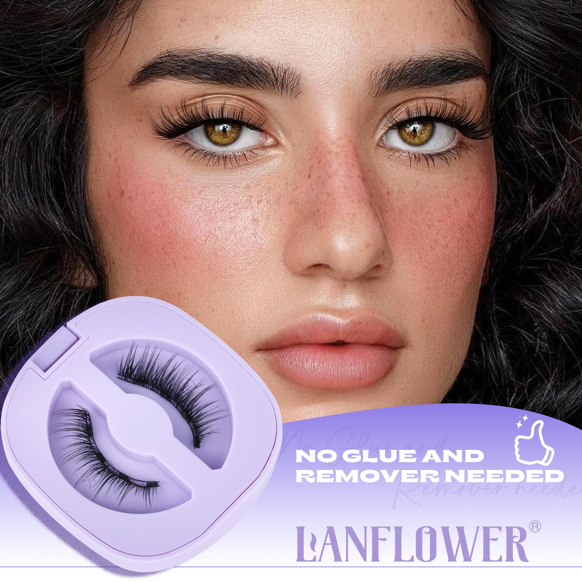 Lanflower reusable magnetic lashes designed for multiple uses with careful care.