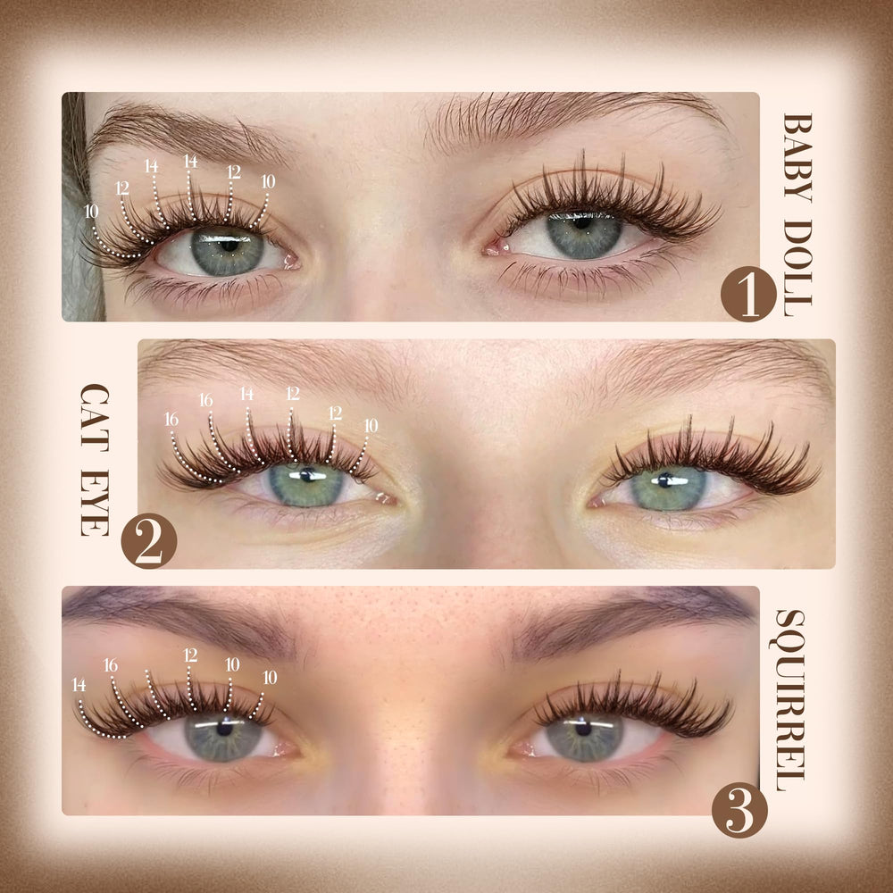 Lanflower wispy lashes deliver dynamic dimension with subtle spikes.