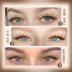 Lanflower wispy lashes deliver dynamic dimension with subtle spikes.