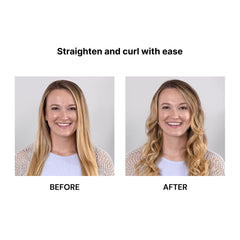 L'ANGE HAIR Aplatir heat dial showing adjustable temperature for customize styling.