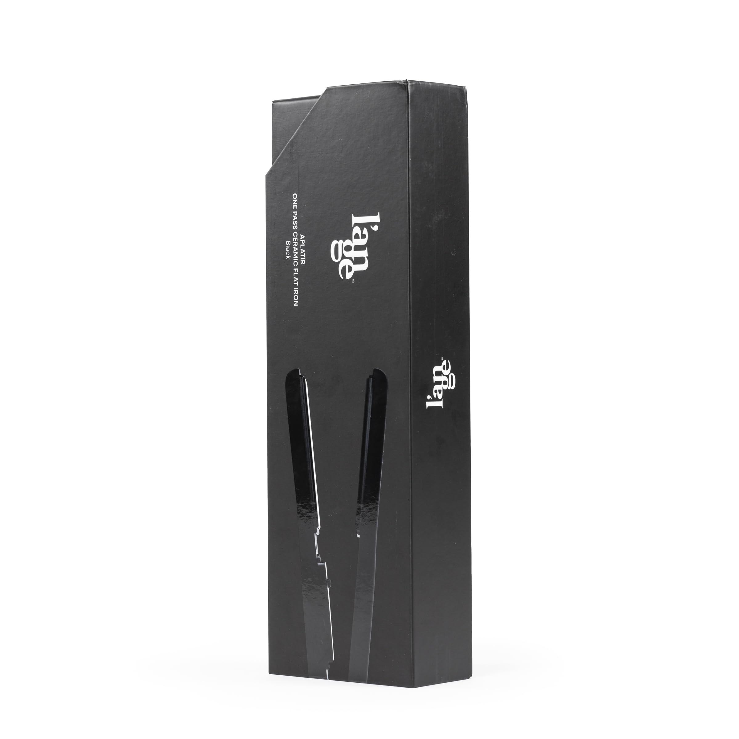 L'ANGE HAIR Aplatir packaging display for easy setup.