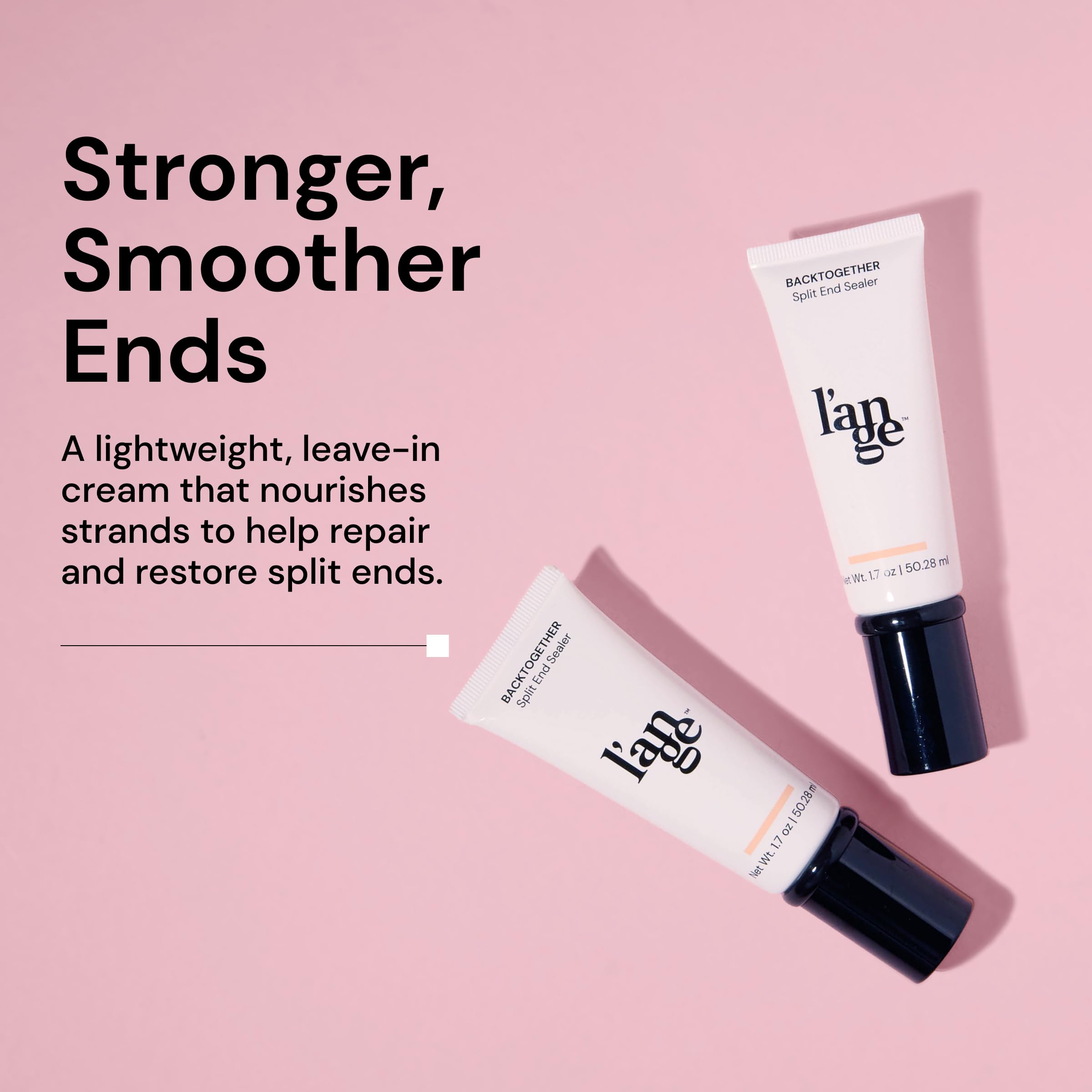L'ANGE HAIR BackTogether application scene demonstrating easy use on damp or dry hair.