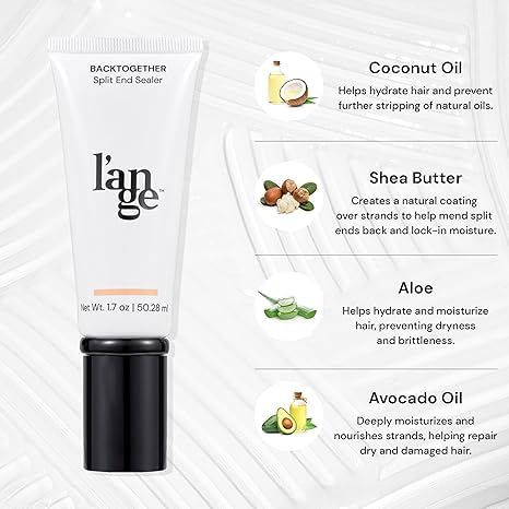 L'ANGE HAIR BackTogether bottle in a bathroom setting ready for quick touch-ups.