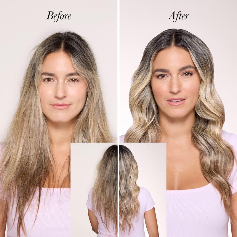 L'ANGE HAIR Beyond hair application shows effortless smoothing and frizz control.