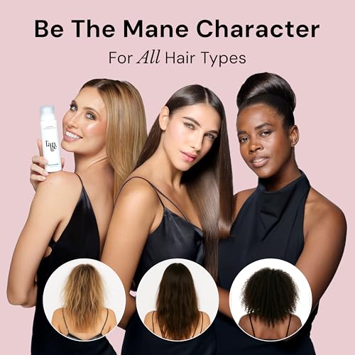 L'ANGE HAIR Glass Hair Thermal Primer spray application highlights smooth, frizz-resistant blowouts.