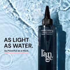 L'ANGE HAIR Hydro Therapy application on hair demonstrates detangling and moisture boost.