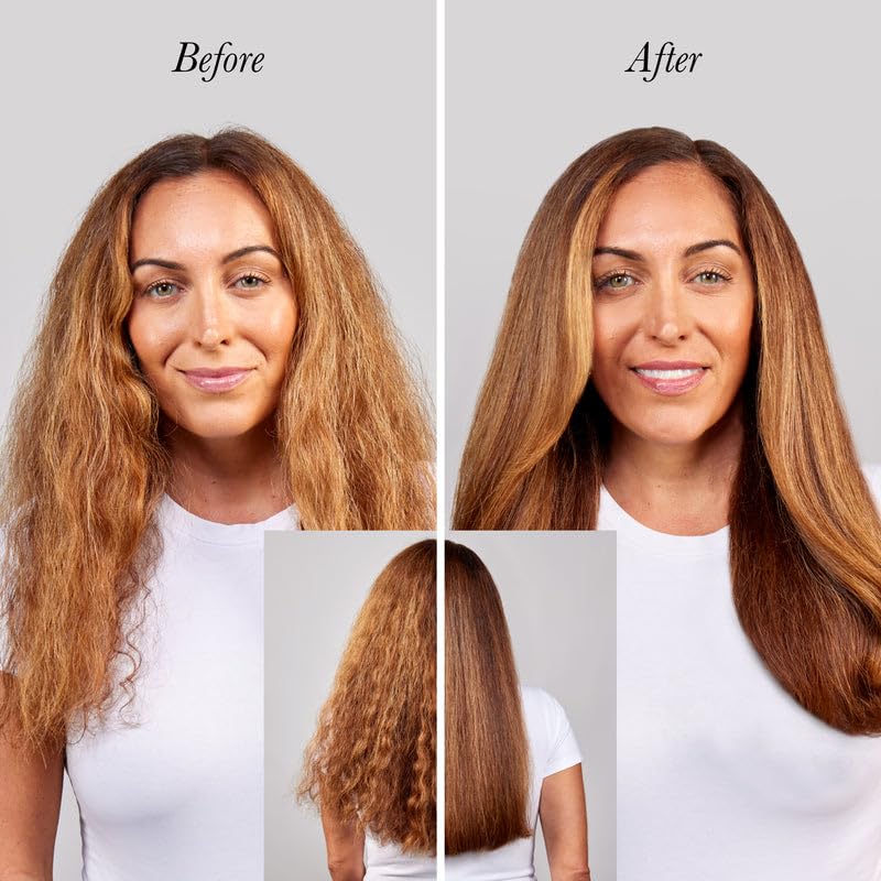 L'ANGE HAIR Hydro Therapy finished hair shows glossy, smoother texture.